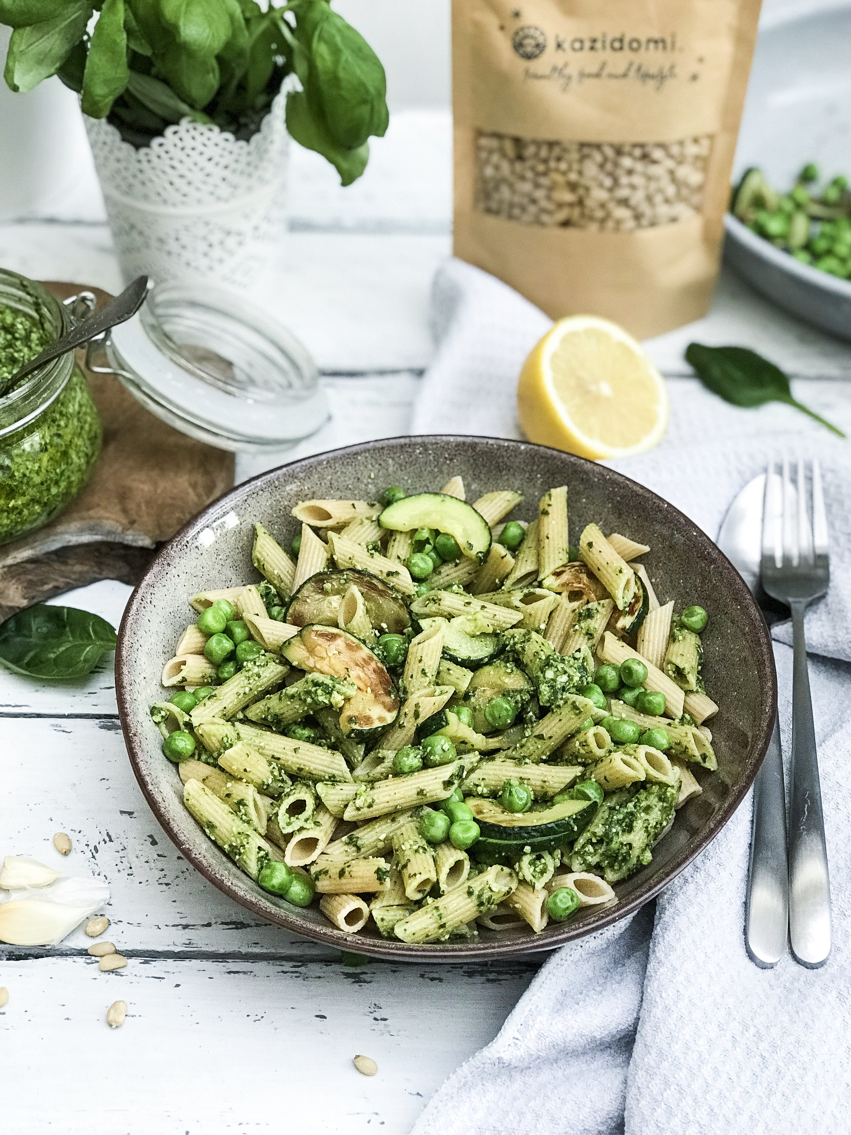 Pâtes au pesto 